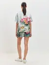Женская пижама с шортами / Японские цветы