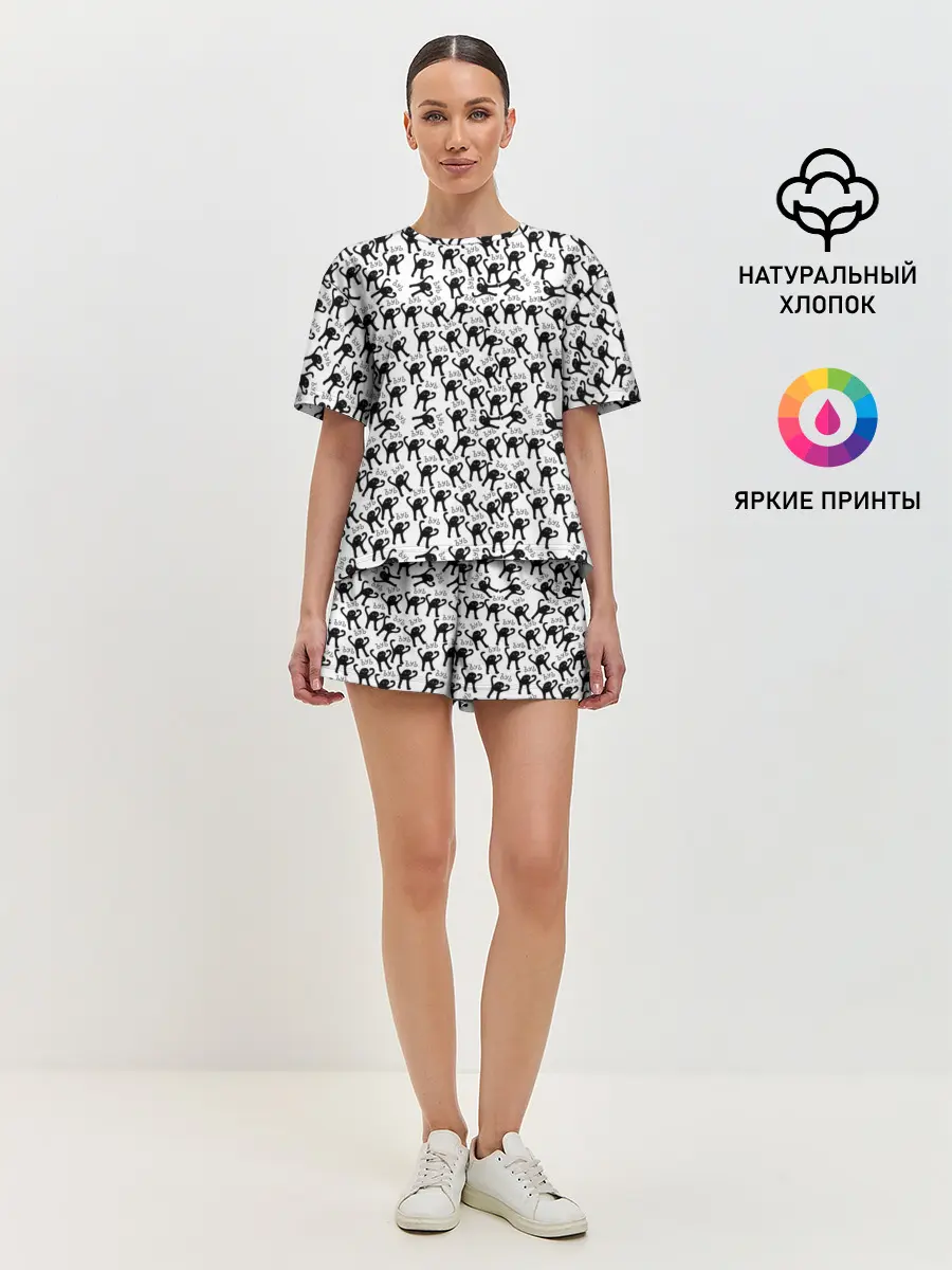 Женская пижама с шортами / ЪУЪ