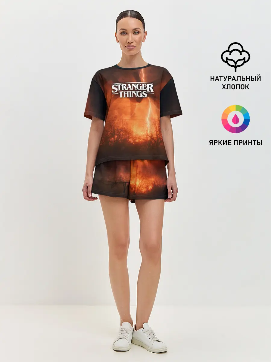 Женская пижама с шортами / STRANGER THINGS