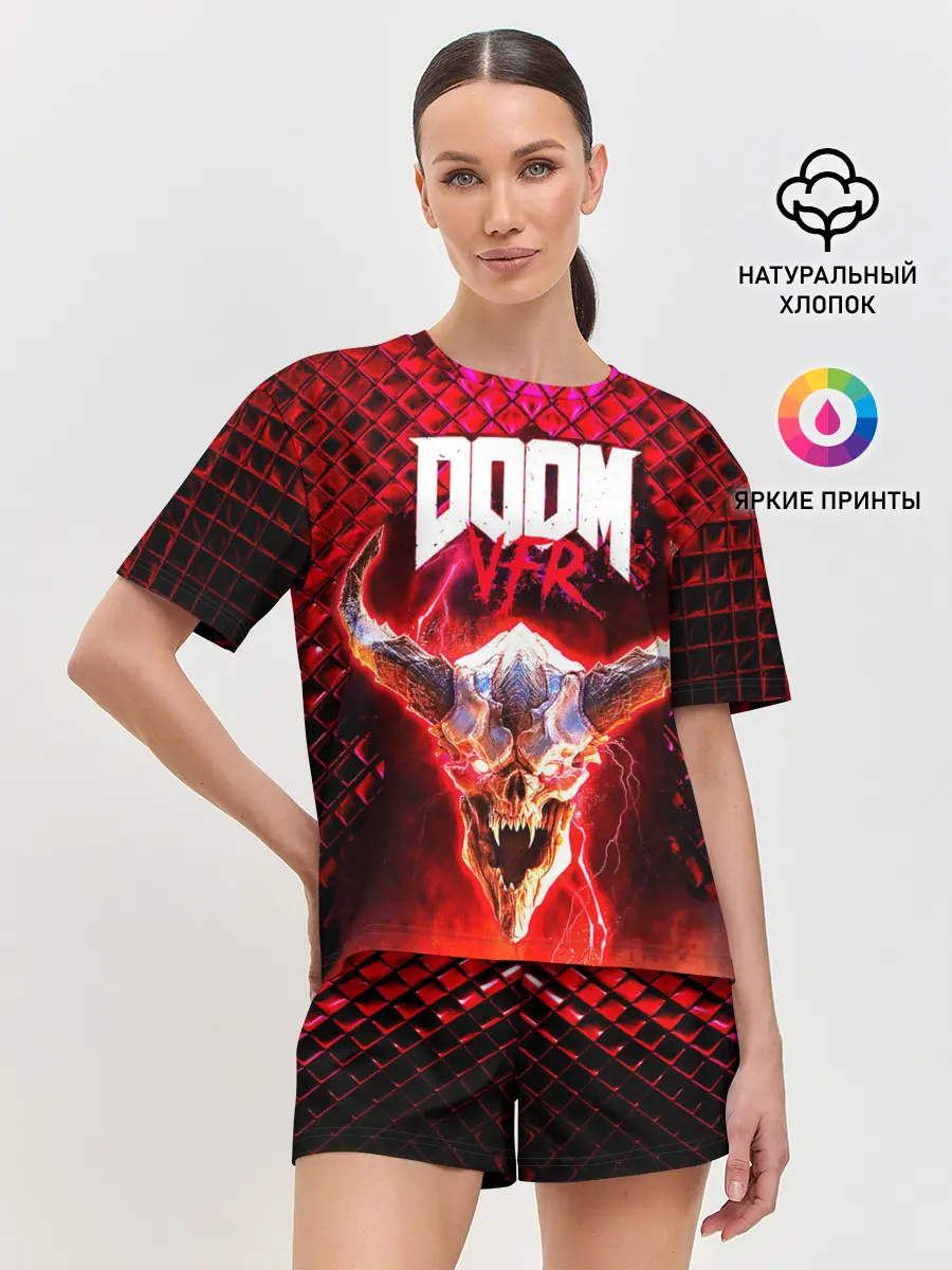 Женская пижама с шортами / Doom Enternal