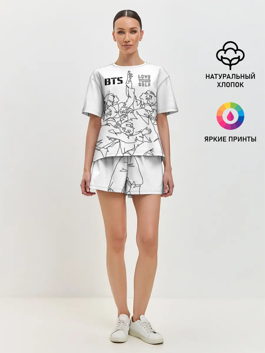 Женская пижама с шортами / BTS