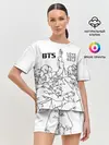 Женская пижама с шортами / BTS