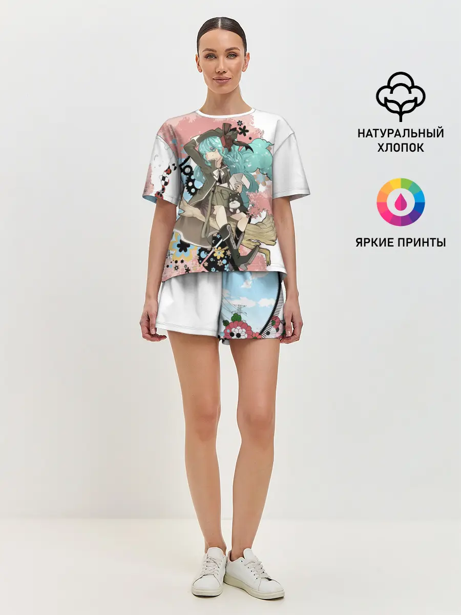 Женская пижама с шортами / Мику Хацунэ