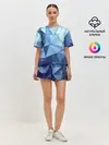 Женская пижама с шортами / абстракция