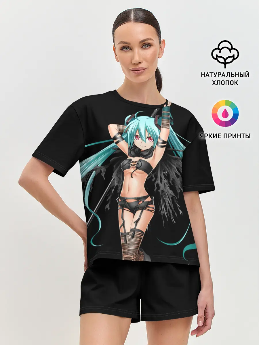 Женская пижама с шортами / Мику Хацунэ