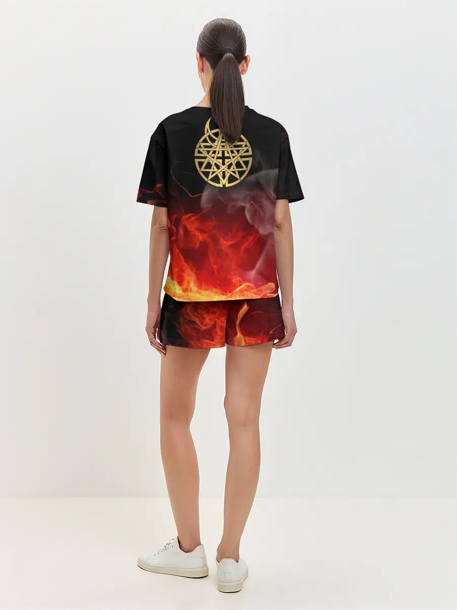 Женская пижама с шортами / Disturbed