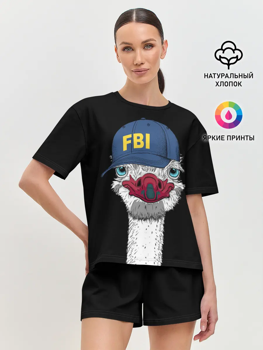 Женская пижама с шортами / FBI