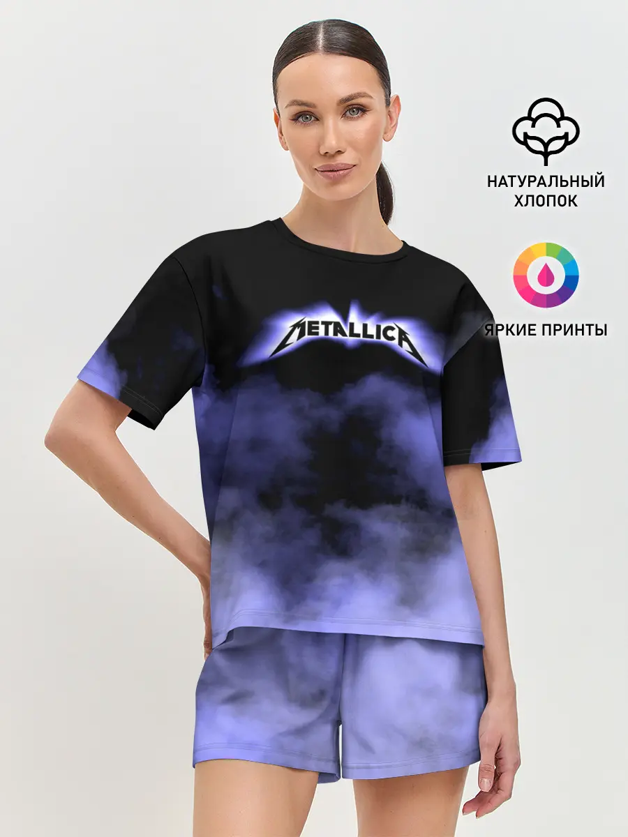 Женская пижама с шортами / Metallica