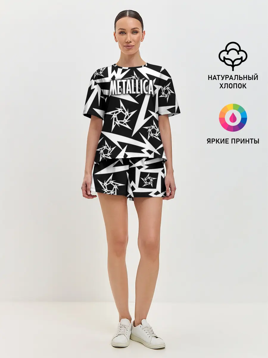 Женская пижама с шортами / Metallica