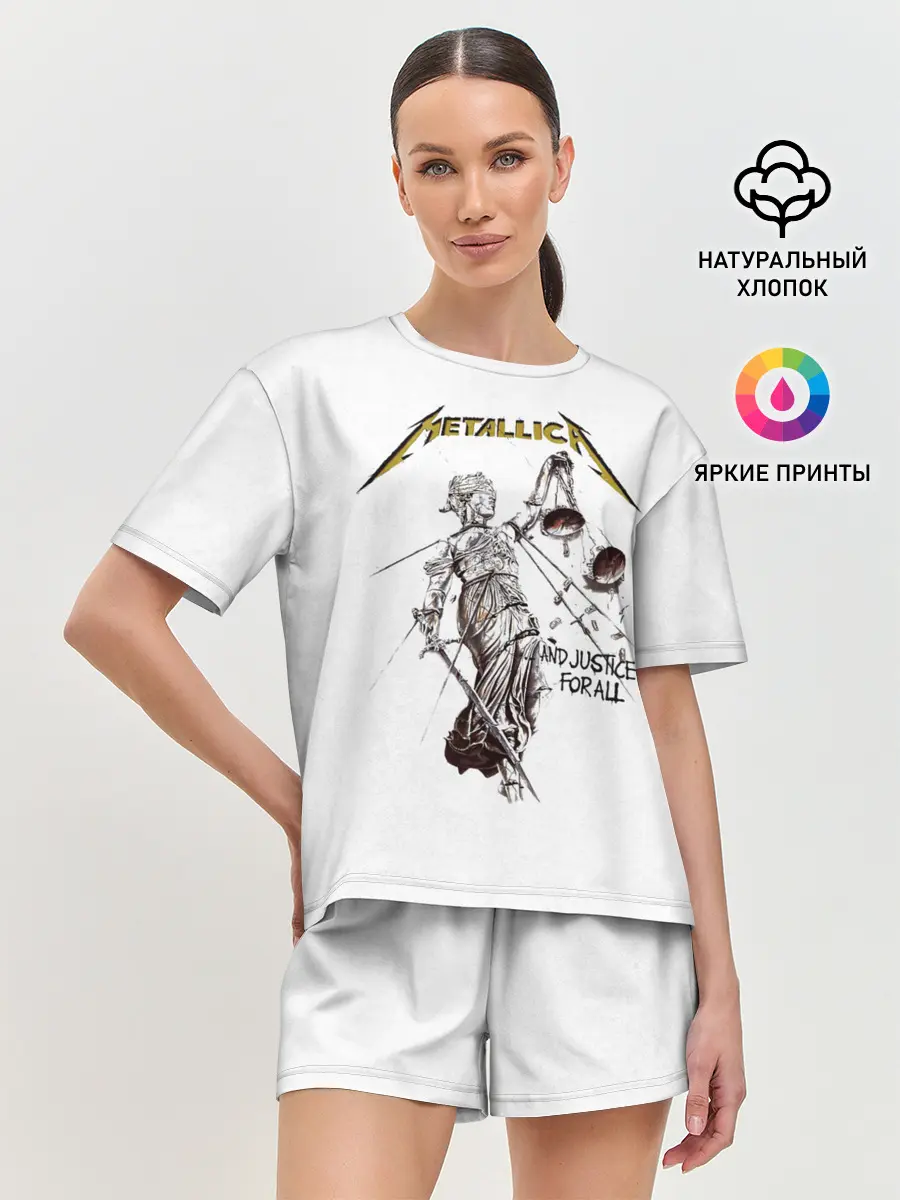 Женская пижама с шортами / Metallica