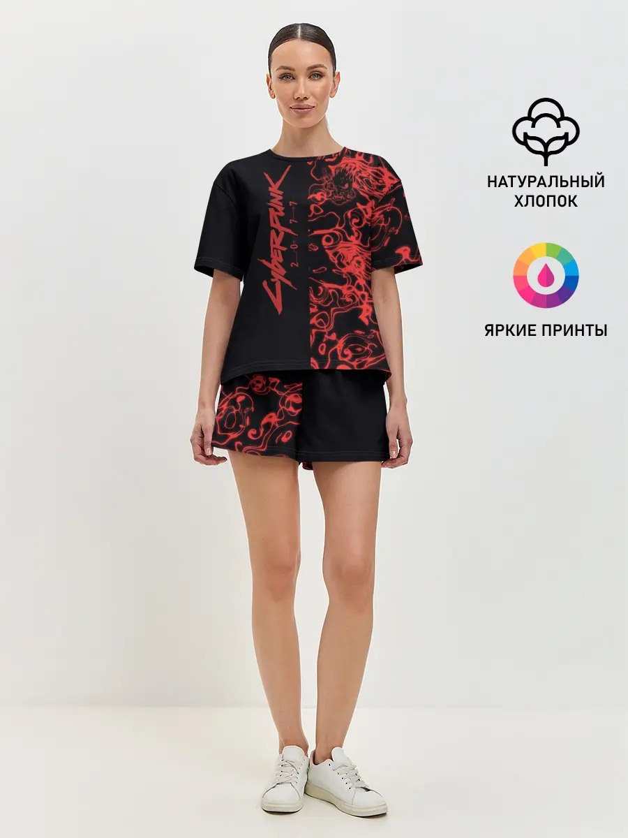 Женская пижама с шортами / Cyberpunk 2077