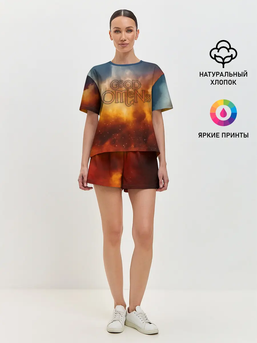 Женская пижама с шортами / Good Omens