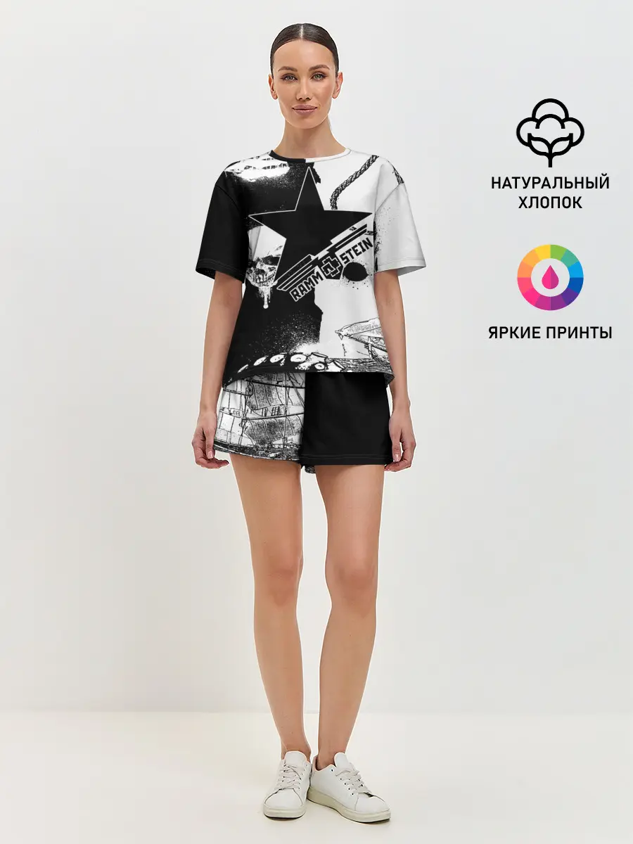 Женская пижама с шортами / Rammstein