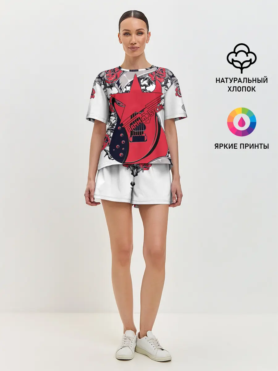 Женская пижама с шортами / Rammstein