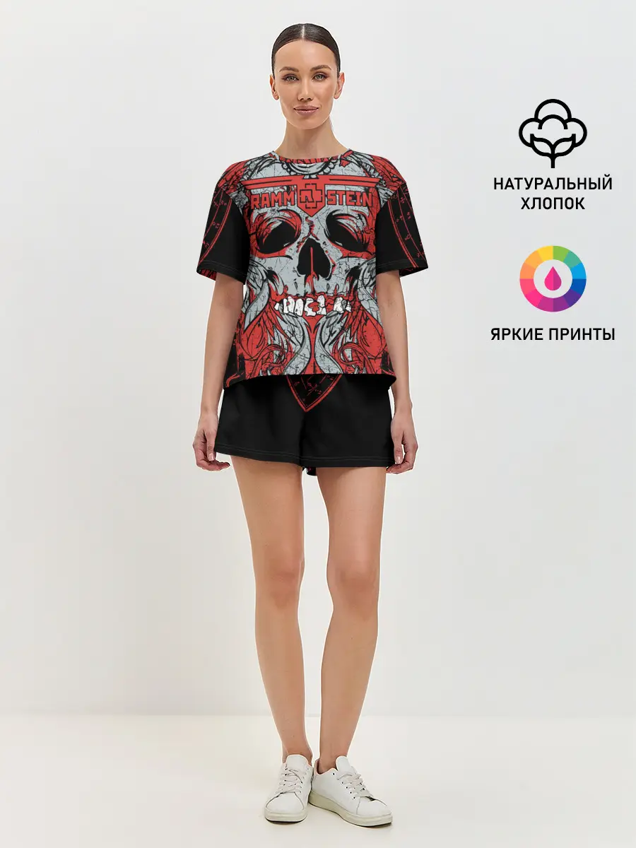 Женская пижама с шортами / Rammstein