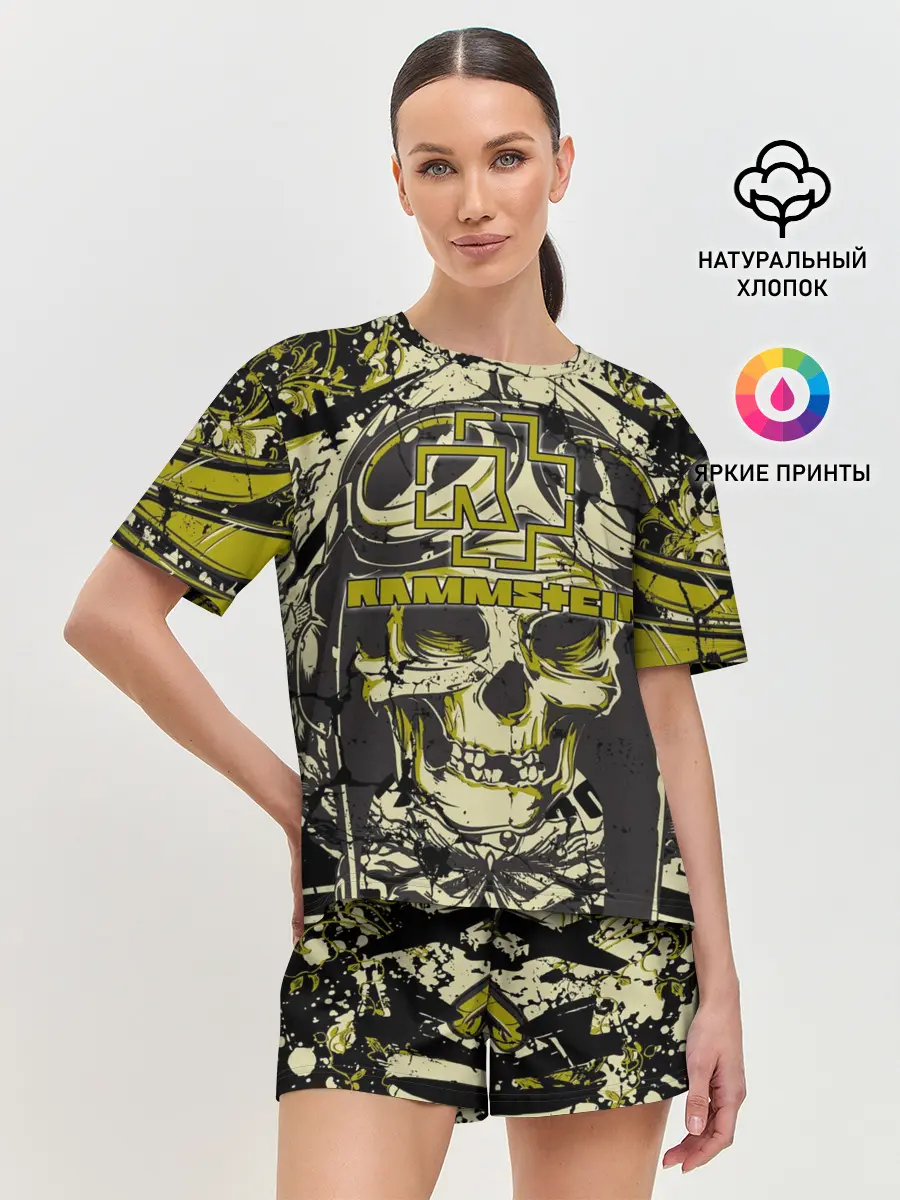 Женская пижама с шортами / Rammstein