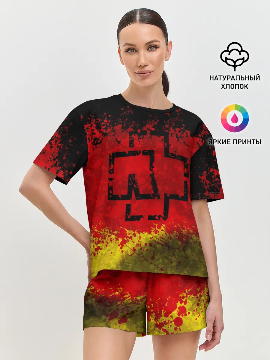 Женская пижама с шортами / Rammstein