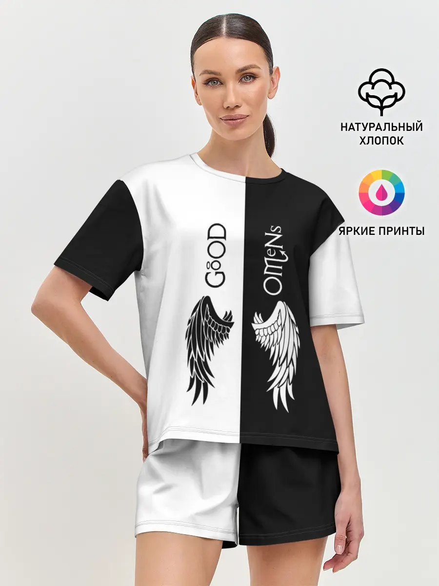 Женская пижама с шортами / GOOD OMENS