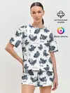 Женская пижама с шортами / Голуби