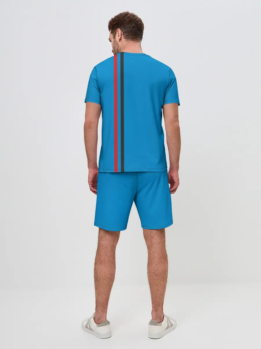 Мужской костюм с шортами / ДНР, лента с гербом