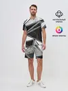 Мужской костюм с шортами / Спортивная геометрия