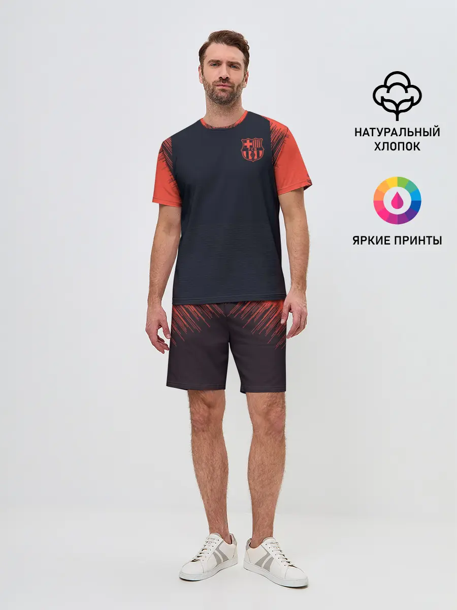 Мужской костюм с шортами / Barcelona Training 18-19