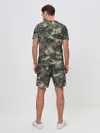 Мужской костюм с шортами / Камуфляж с толстыми котами