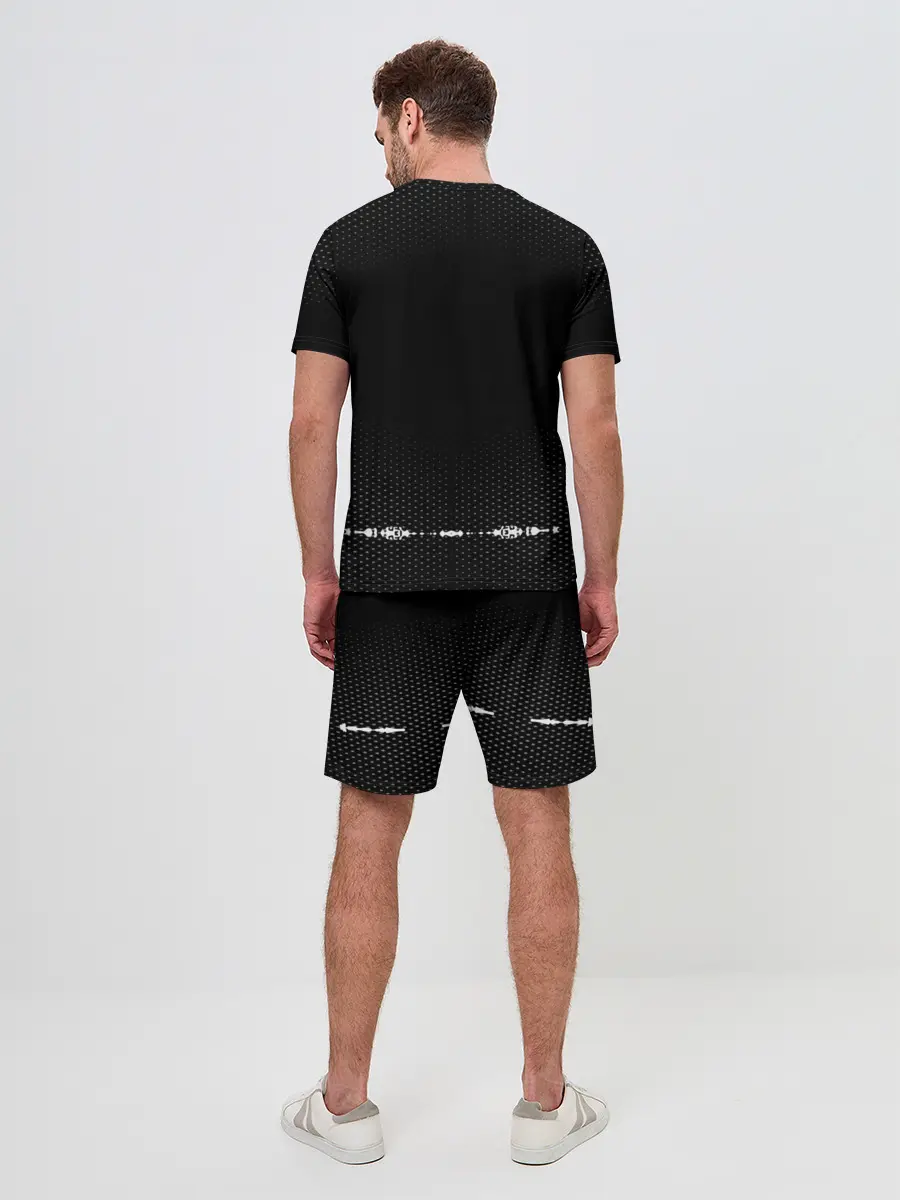 Мужской костюм с шортами / Russia-collection black 2018