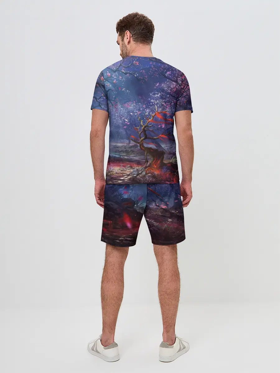 Мужской костюм с шортами / Сова