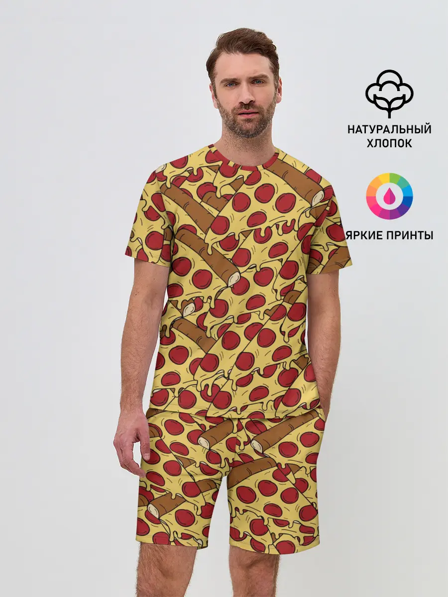 Мужской костюм с шортами / Pizza