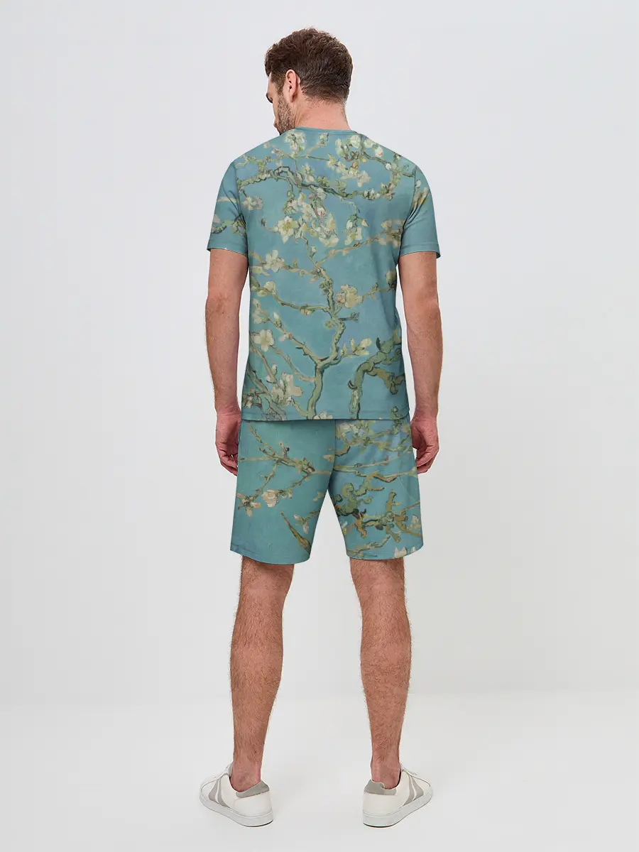 Мужской костюм с шортами / Ван Гог Цветущие ветки миндаля
