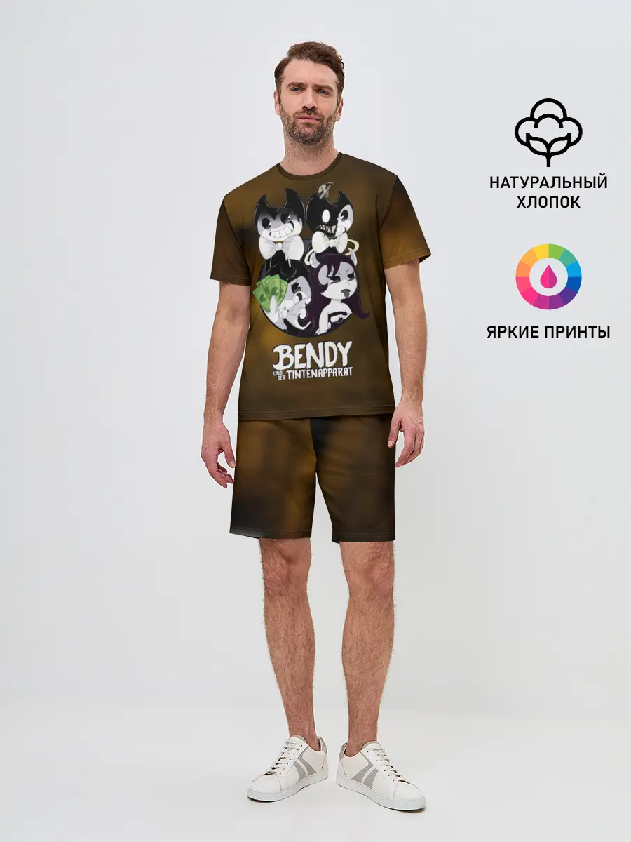 Мужской костюм с шортами / Bendy and the ink machine