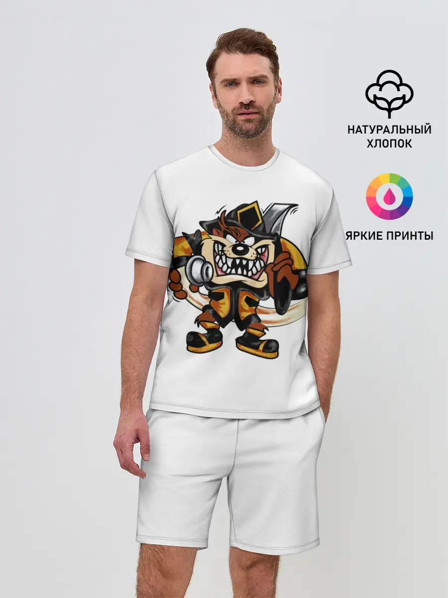 Мужской костюм с шортами / Пожарный демон