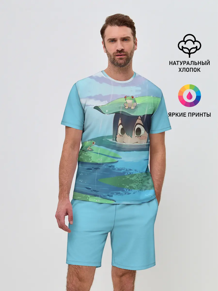 Мужской костюм с шортами / Тсую Асуи прячется под водой