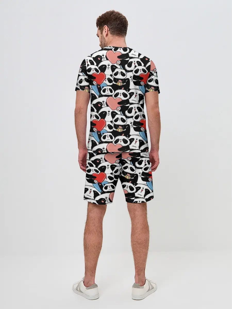 Мужской костюм с шортами / Funny Panda