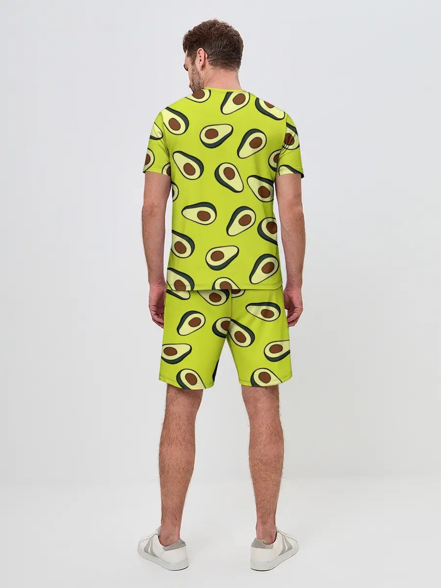 Мужской костюм с шортами / Авокадо