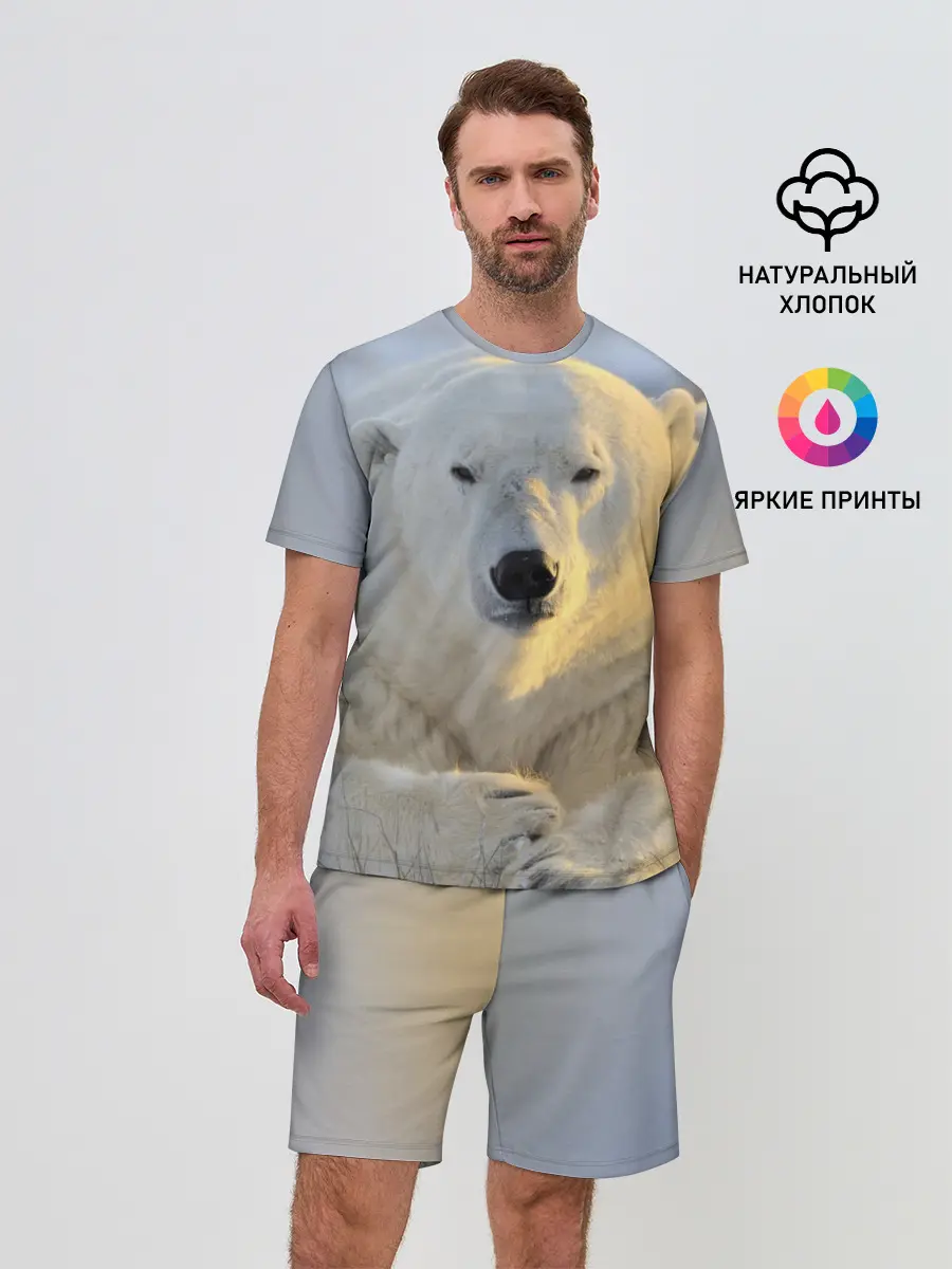 Мужской костюм с шортами / Медведь