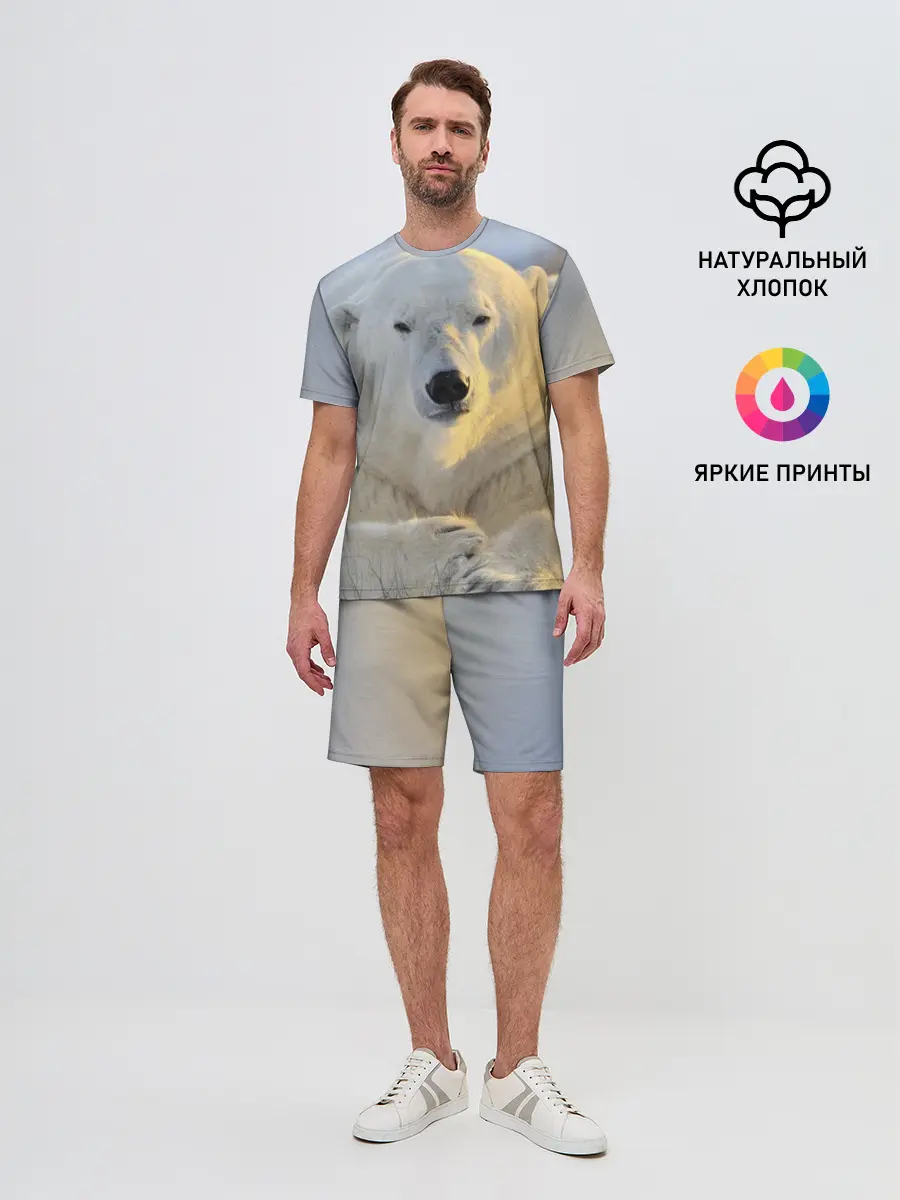 Мужской костюм с шортами / Медведь