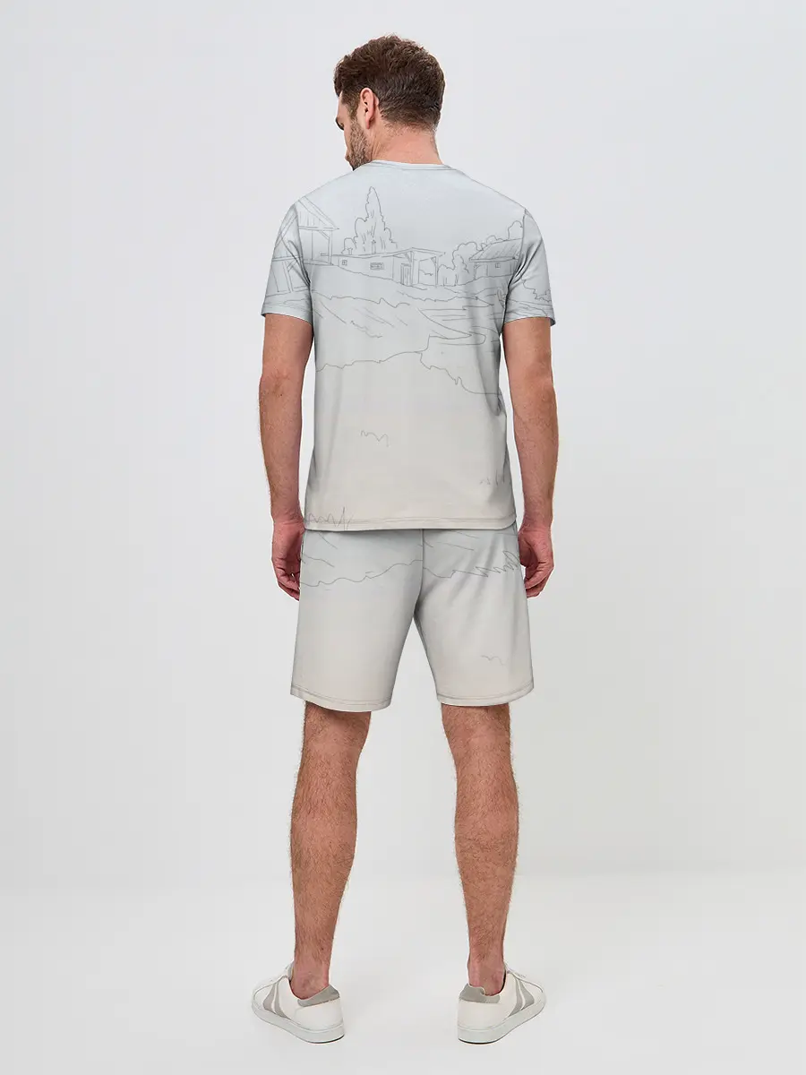 Мужской костюм с шортами / Парень с контроллером