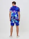 Мужской костюм с шортами / Синяя чешуя змеи