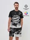 Мужской костюм с шортами / Bayern Munchen Geometry Sport