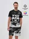 Мужской костюм с шортами / FC Barcelona sport geometry