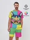 Мужской костюм с шортами / Яркий Кот