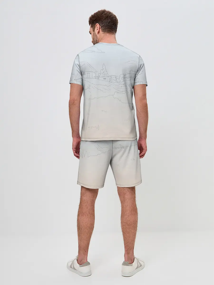 Мужской костюм с шортами / Девушка с контроллером