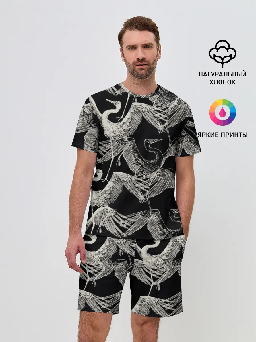Мужской костюм с шортами / Белые Птицы