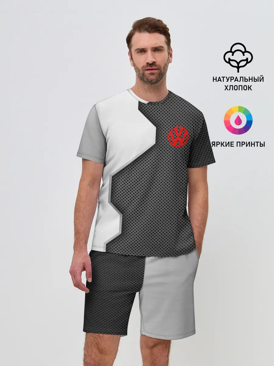 Мужской костюм с шортами / Volkswagen sport uniform auto
