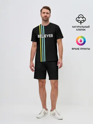 Мужской костюм с шортами / Believer Imagine Dragons