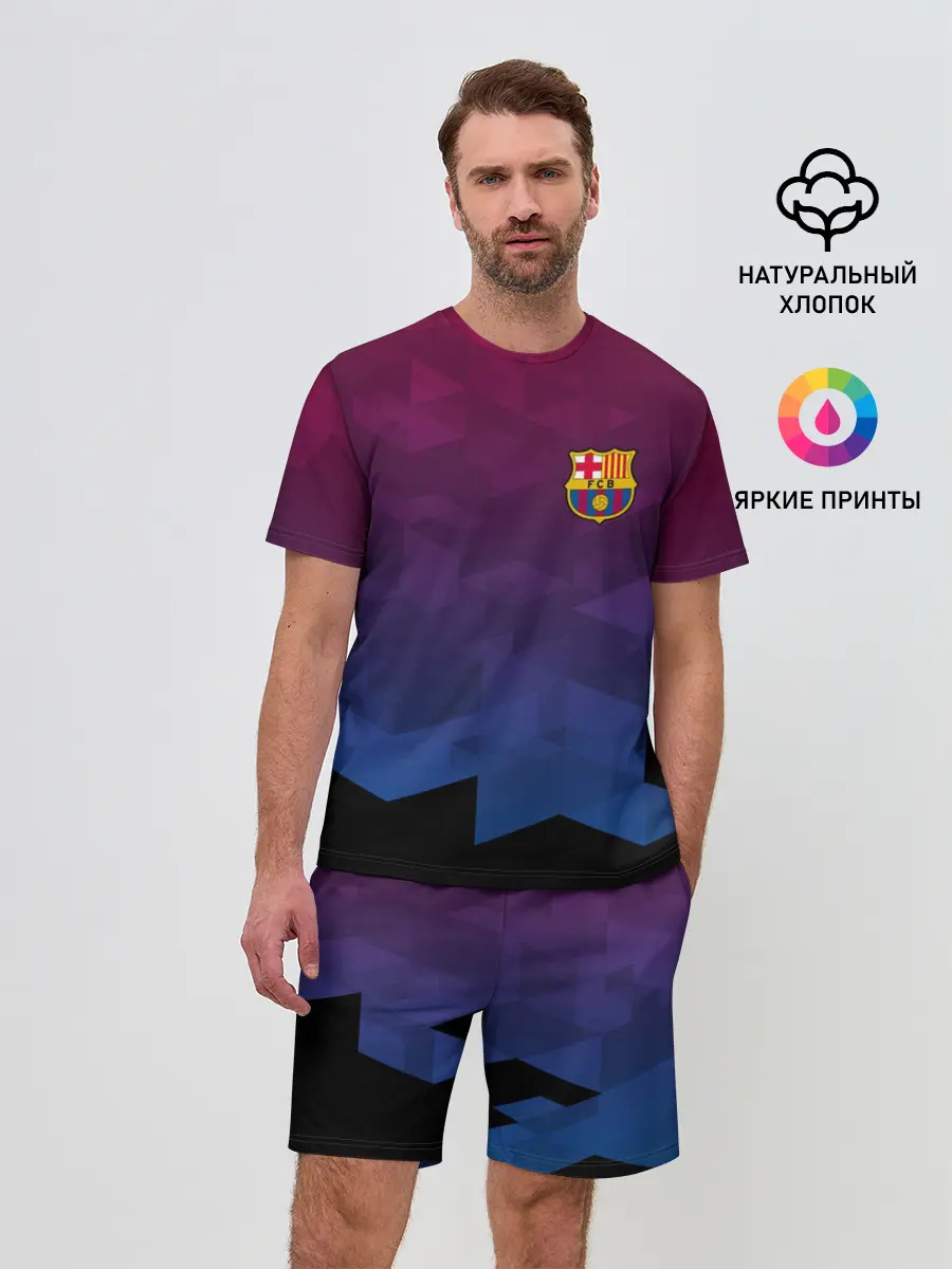Мужской костюм с шортами / FC BARCA SPORT