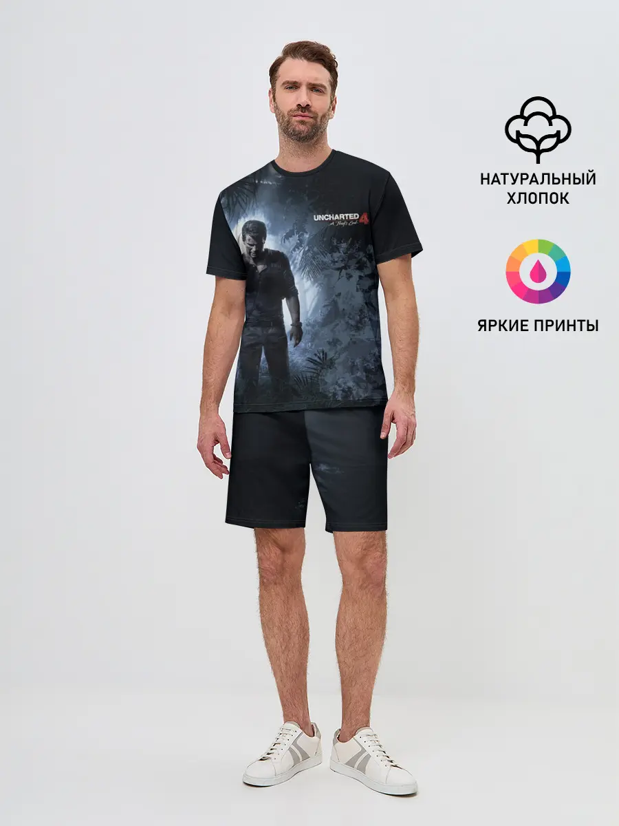 Мужской костюм с шортами / Drake in jungle