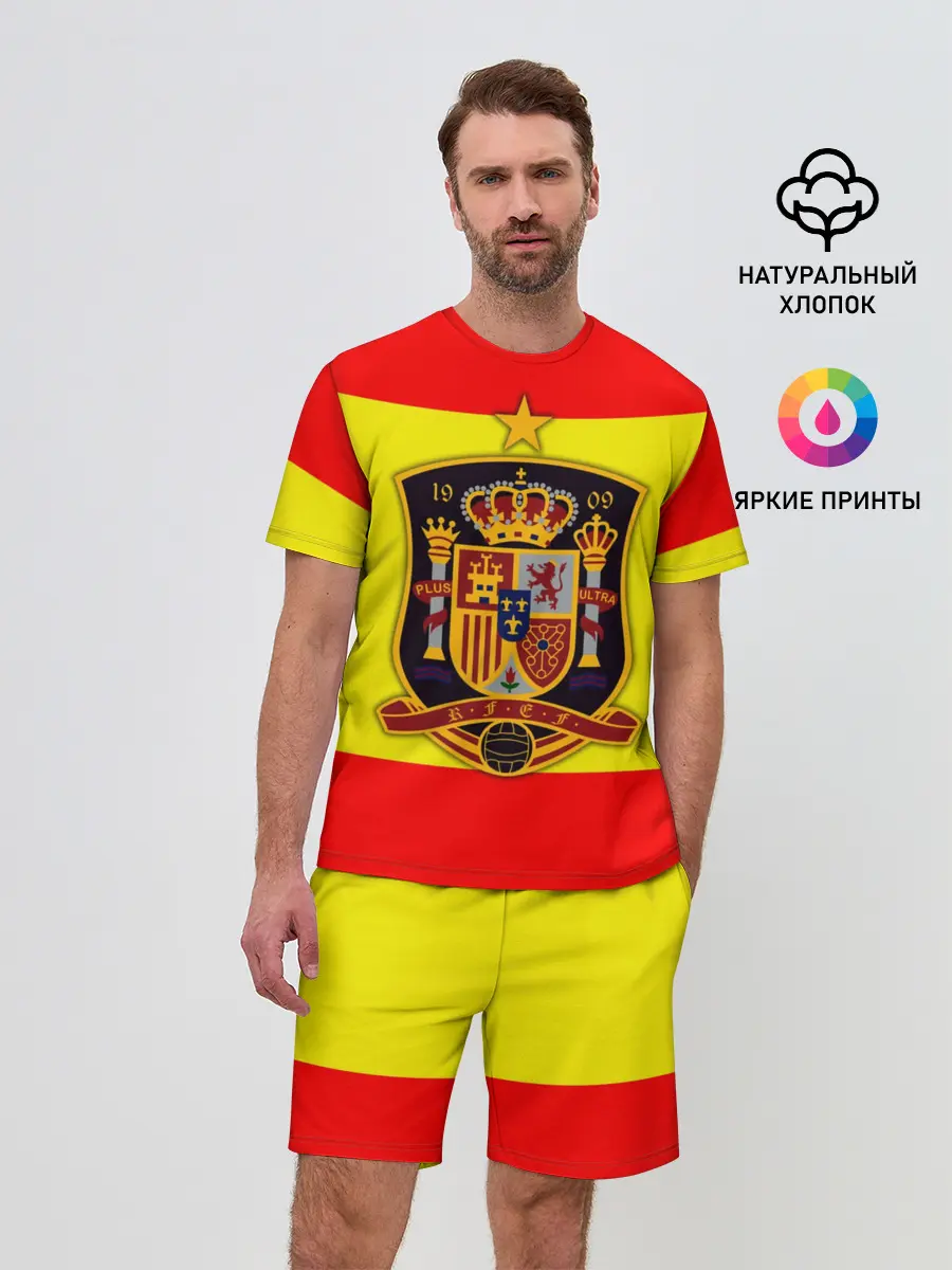 Мужской костюм с шортами / Сборная Испании флаг